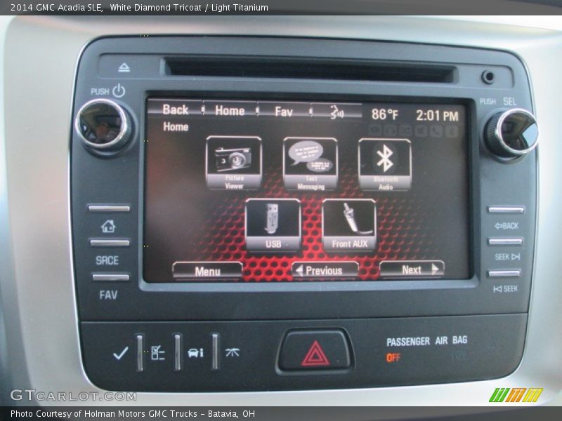 White Diamond Tricoat / Light Titanium 2014 GMC Acadia SLE