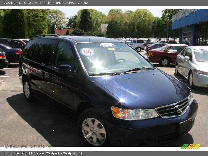 Midnight Blue Pearl / Gray 2004 Honda Odyssey EX-L