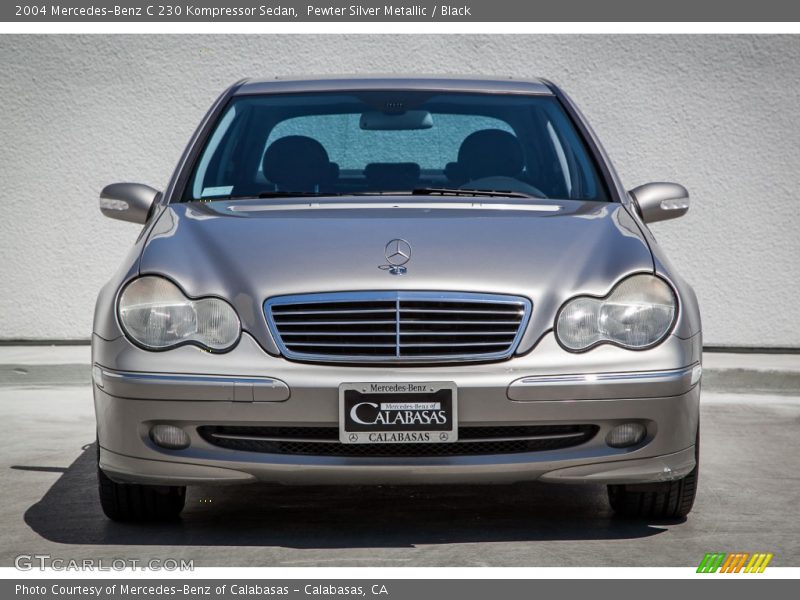 Pewter Silver Metallic / Black 2004 Mercedes-Benz C 230 Kompressor Sedan
