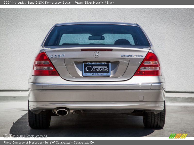 Pewter Silver Metallic / Black 2004 Mercedes-Benz C 230 Kompressor Sedan