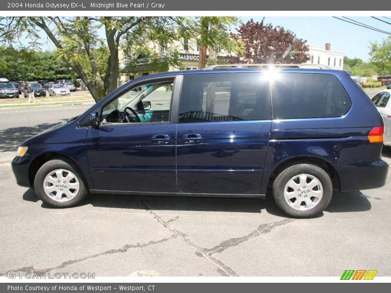 Midnight Blue Pearl / Gray 2004 Honda Odyssey EX-L