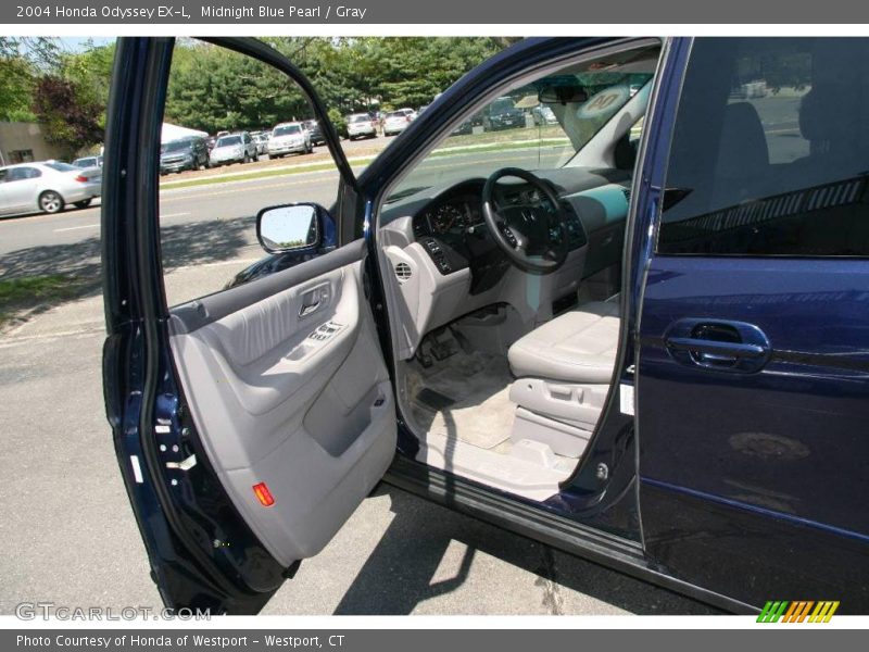 Midnight Blue Pearl / Gray 2004 Honda Odyssey EX-L