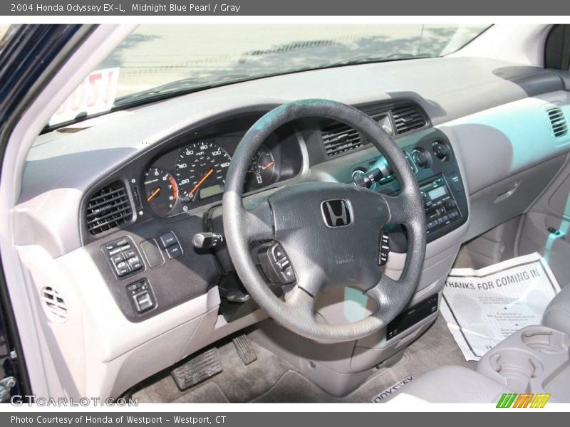 Midnight Blue Pearl / Gray 2004 Honda Odyssey EX-L