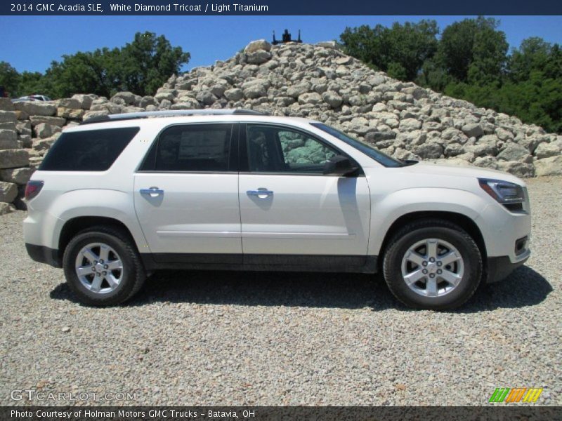 White Diamond Tricoat / Light Titanium 2014 GMC Acadia SLE