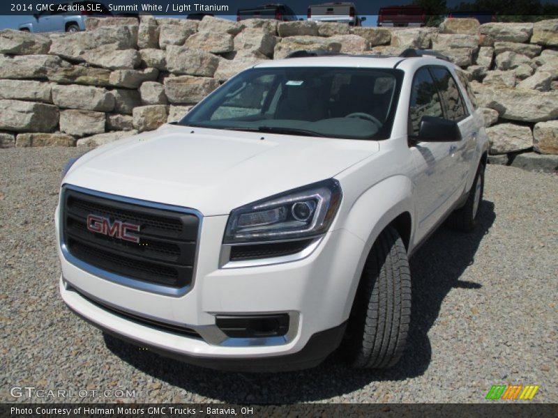 Summit White / Light Titanium 2014 GMC Acadia SLE
