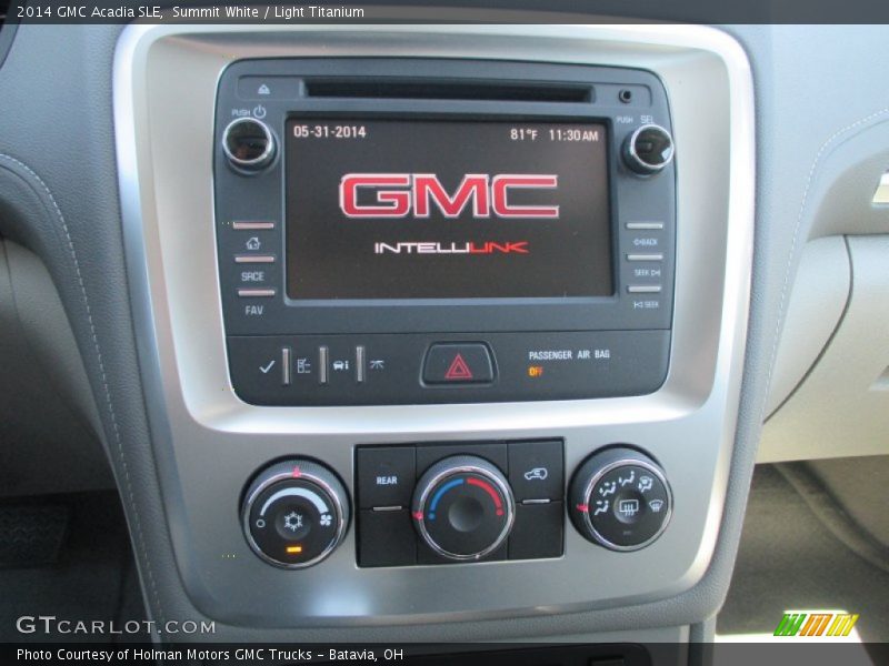Summit White / Light Titanium 2014 GMC Acadia SLE
