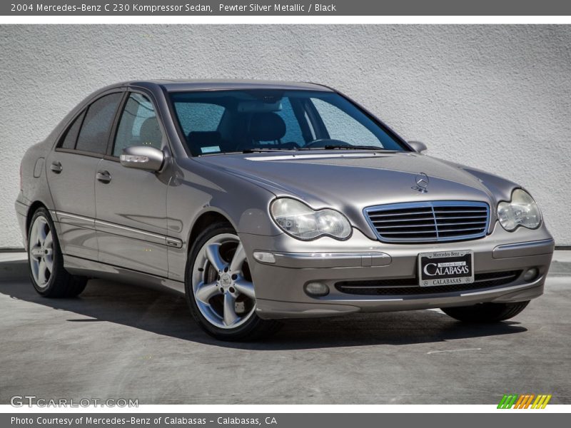 Pewter Silver Metallic / Black 2004 Mercedes-Benz C 230 Kompressor Sedan