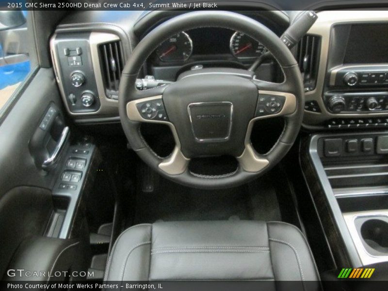 Summit White / Jet Black 2015 GMC Sierra 2500HD Denali Crew Cab 4x4