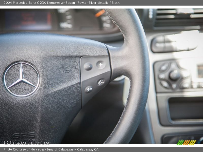 Pewter Silver Metallic / Black 2004 Mercedes-Benz C 230 Kompressor Sedan