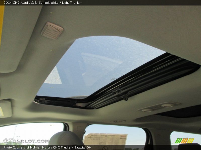 Summit White / Light Titanium 2014 GMC Acadia SLE