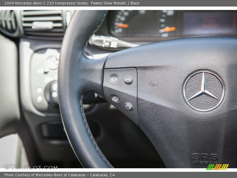 Pewter Silver Metallic / Black 2004 Mercedes-Benz C 230 Kompressor Sedan