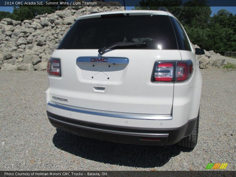 Summit White / Light Titanium 2014 GMC Acadia SLE