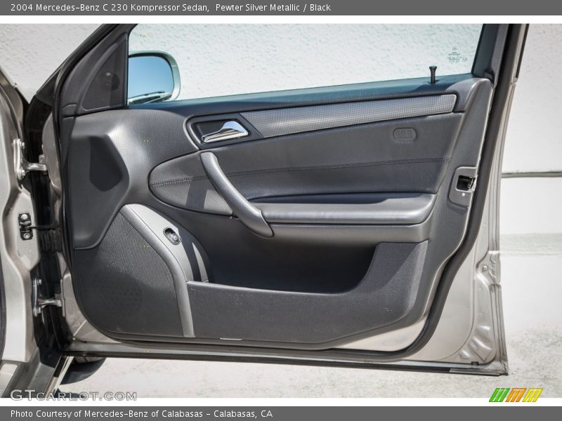Pewter Silver Metallic / Black 2004 Mercedes-Benz C 230 Kompressor Sedan