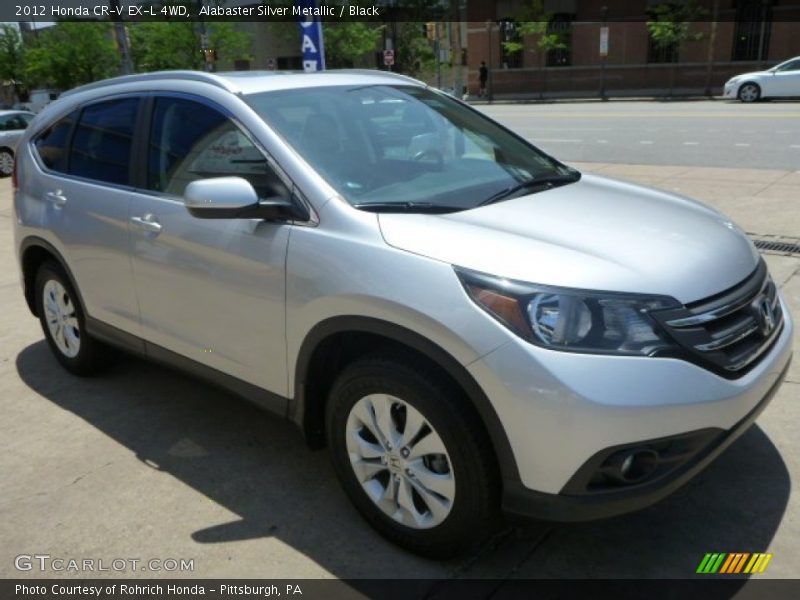 Alabaster Silver Metallic / Black 2012 Honda CR-V EX-L 4WD