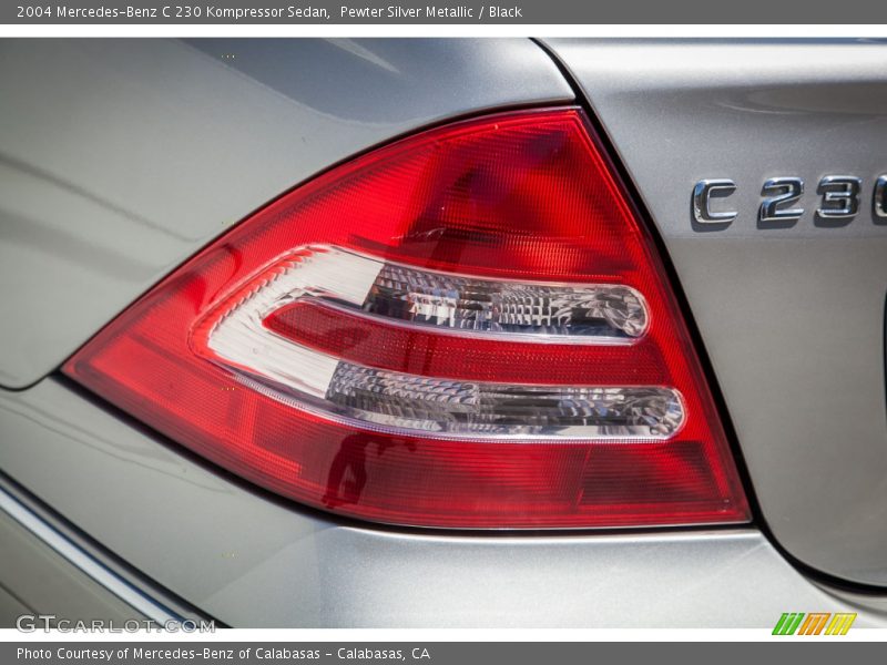 Pewter Silver Metallic / Black 2004 Mercedes-Benz C 230 Kompressor Sedan