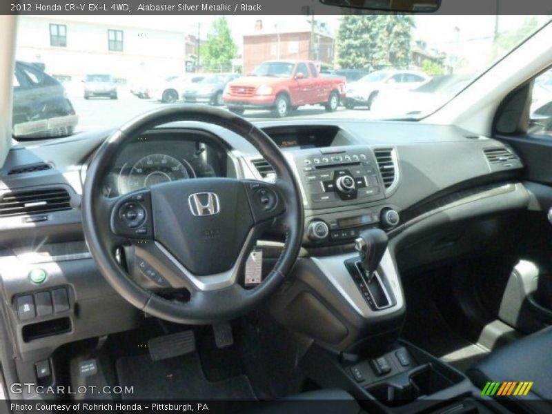 Alabaster Silver Metallic / Black 2012 Honda CR-V EX-L 4WD