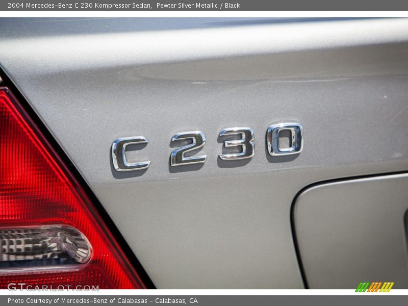 Pewter Silver Metallic / Black 2004 Mercedes-Benz C 230 Kompressor Sedan