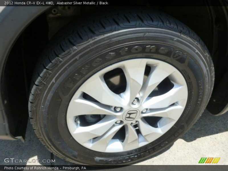 Alabaster Silver Metallic / Black 2012 Honda CR-V EX-L 4WD