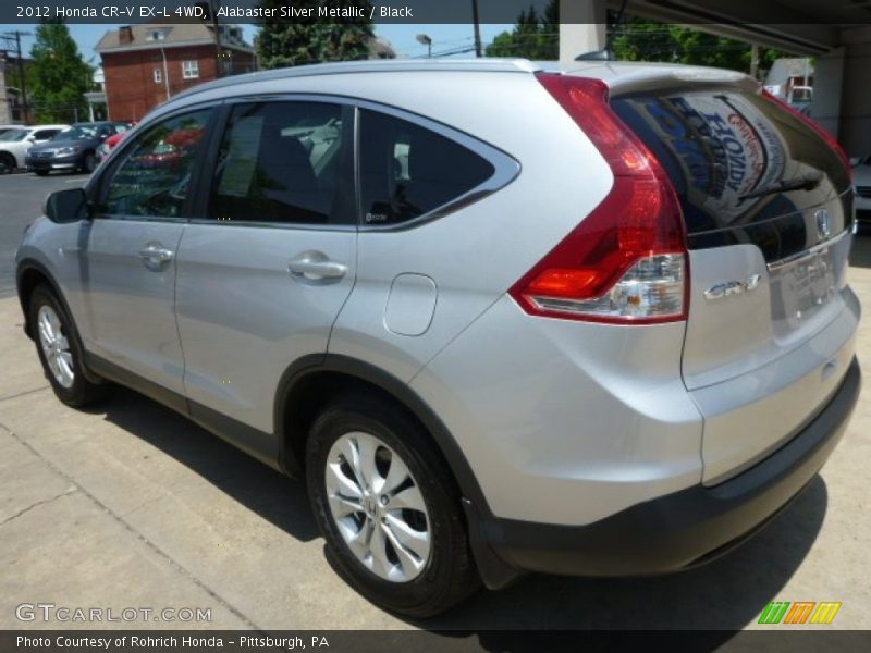 Alabaster Silver Metallic / Black 2012 Honda CR-V EX-L 4WD
