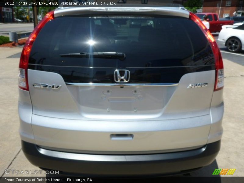 Alabaster Silver Metallic / Black 2012 Honda CR-V EX-L 4WD