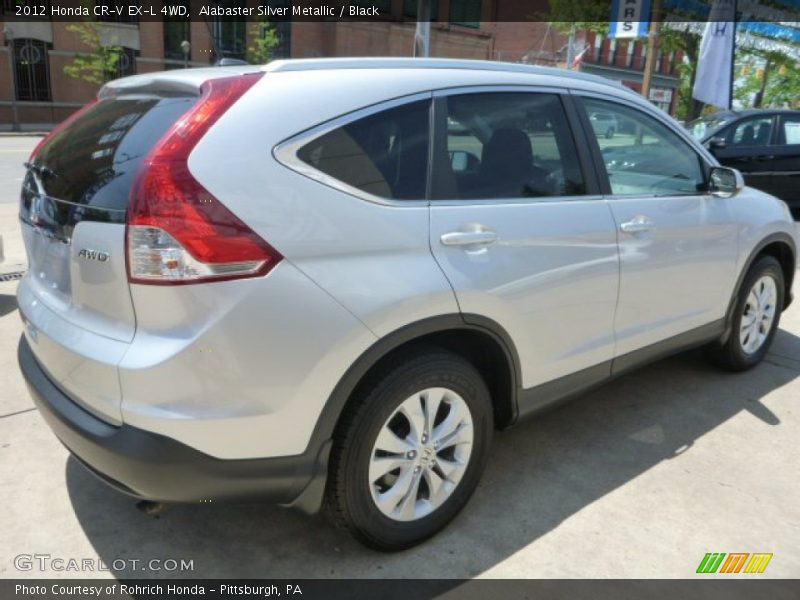 Alabaster Silver Metallic / Black 2012 Honda CR-V EX-L 4WD