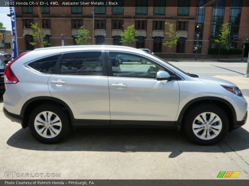 Alabaster Silver Metallic / Black 2012 Honda CR-V EX-L 4WD