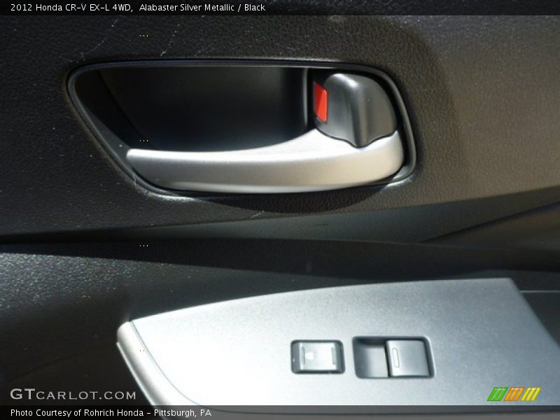 Alabaster Silver Metallic / Black 2012 Honda CR-V EX-L 4WD