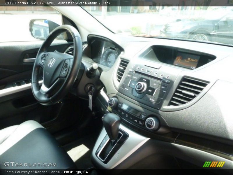Alabaster Silver Metallic / Black 2012 Honda CR-V EX-L 4WD