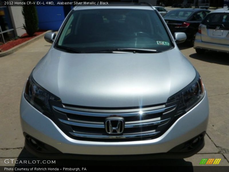 Alabaster Silver Metallic / Black 2012 Honda CR-V EX-L 4WD