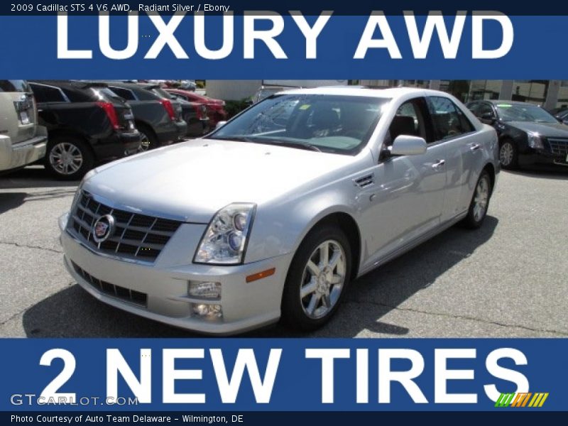 Radiant Silver / Ebony 2009 Cadillac STS 4 V6 AWD