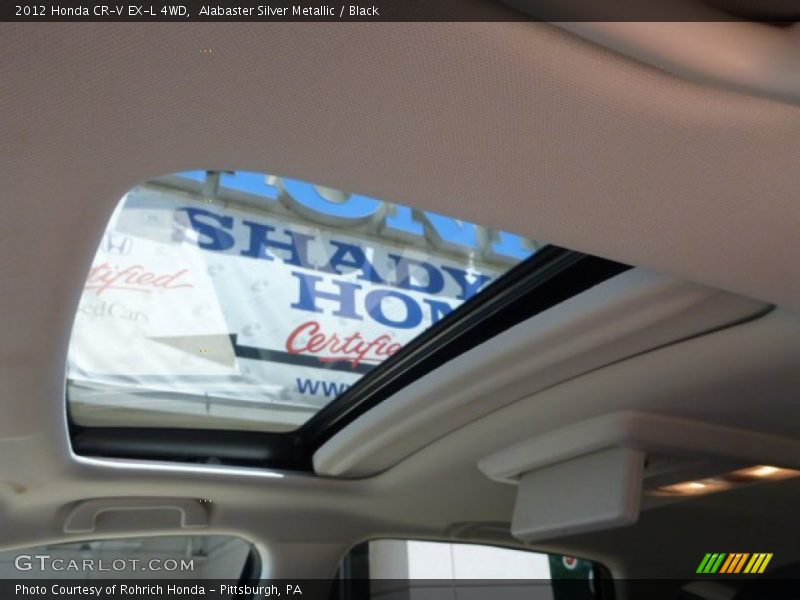 Alabaster Silver Metallic / Black 2012 Honda CR-V EX-L 4WD