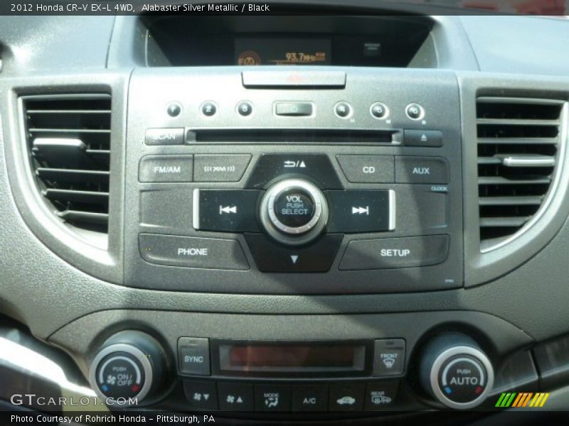 Alabaster Silver Metallic / Black 2012 Honda CR-V EX-L 4WD