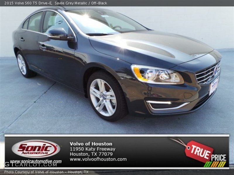 Savile Grey Metallic / Off-Black 2015 Volvo S60 T5 Drive-E