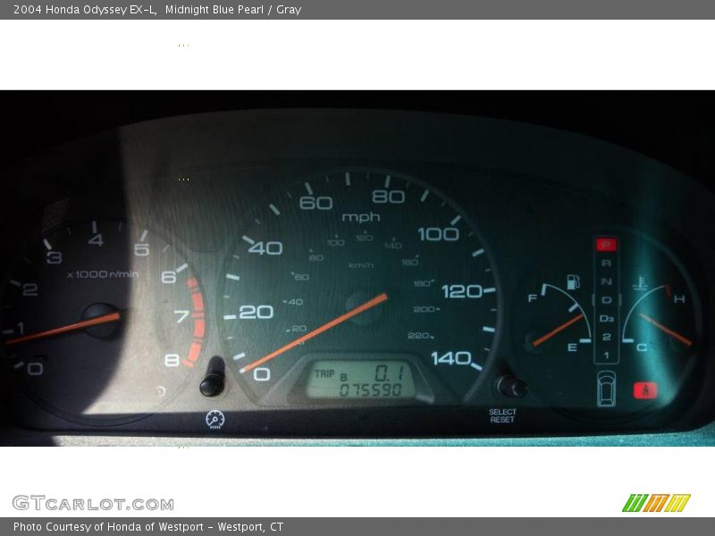 Midnight Blue Pearl / Gray 2004 Honda Odyssey EX-L