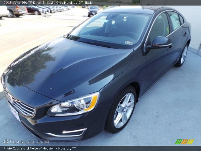 Savile Grey Metallic / Off-Black 2015 Volvo S60 T5 Drive-E