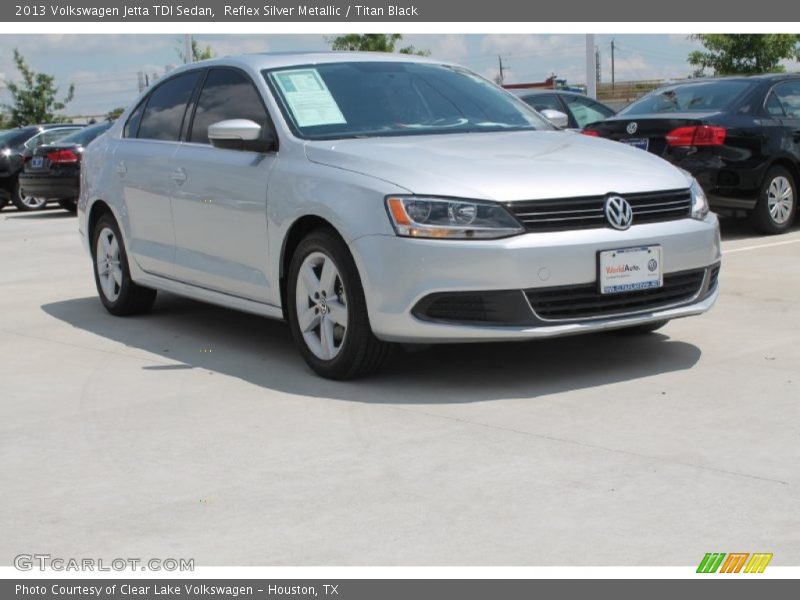 Reflex Silver Metallic / Titan Black 2013 Volkswagen Jetta TDI Sedan
