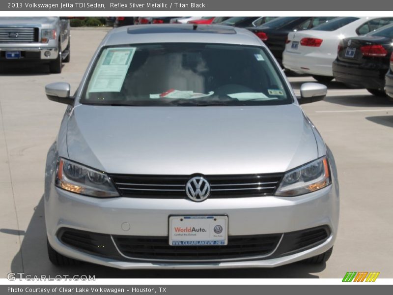 Reflex Silver Metallic / Titan Black 2013 Volkswagen Jetta TDI Sedan