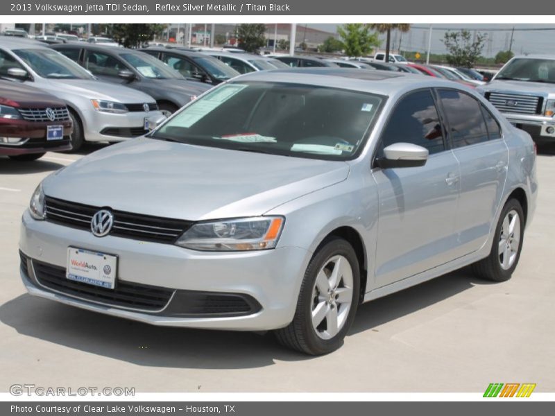 Reflex Silver Metallic / Titan Black 2013 Volkswagen Jetta TDI Sedan