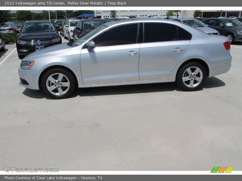 Reflex Silver Metallic / Titan Black 2013 Volkswagen Jetta TDI Sedan