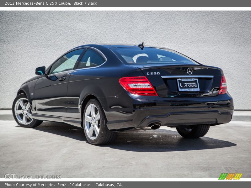 Black / Black 2012 Mercedes-Benz C 250 Coupe