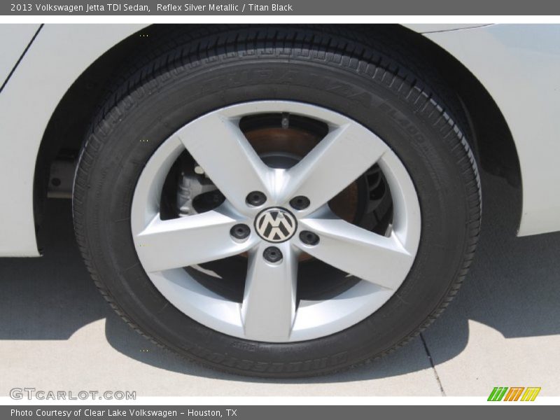 Reflex Silver Metallic / Titan Black 2013 Volkswagen Jetta TDI Sedan