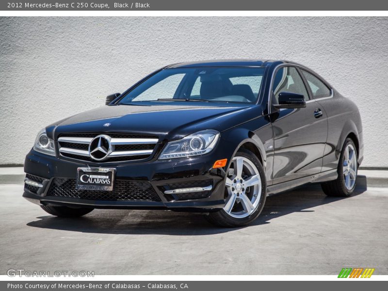 Black / Black 2012 Mercedes-Benz C 250 Coupe