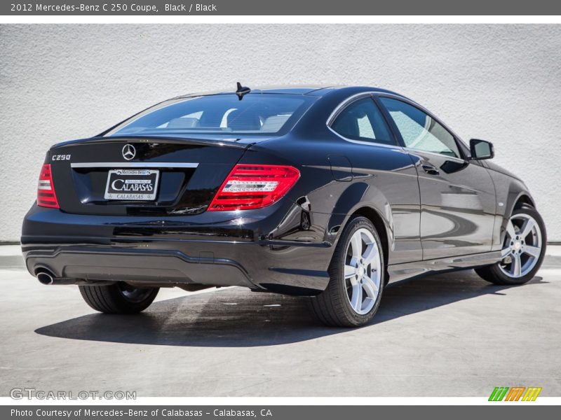 Black / Black 2012 Mercedes-Benz C 250 Coupe