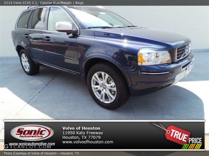 Caspian Blue Metallic / Beige 2014 Volvo XC90 3.2