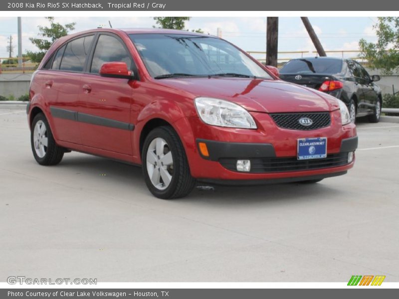 Tropical Red / Gray 2008 Kia Rio Rio5 SX Hatchback