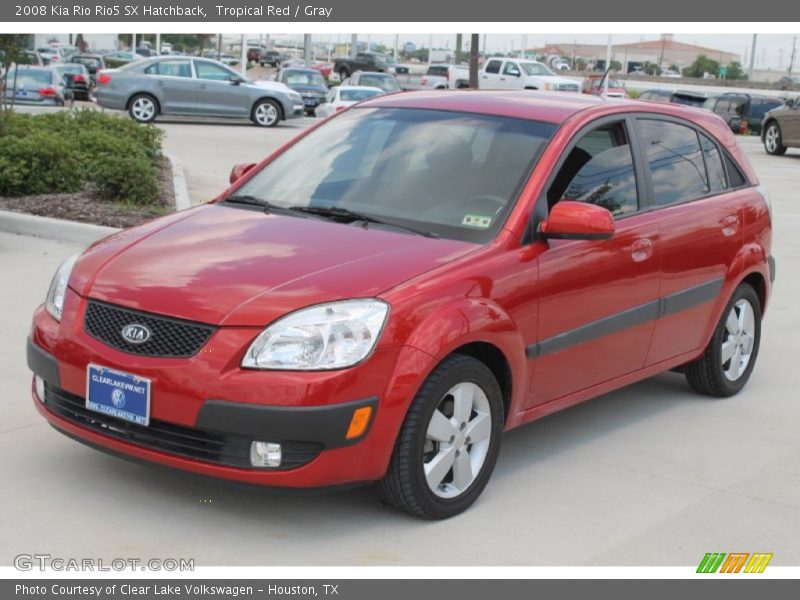Tropical Red / Gray 2008 Kia Rio Rio5 SX Hatchback