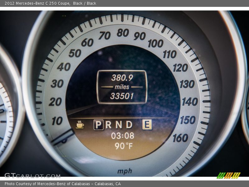 Black / Black 2012 Mercedes-Benz C 250 Coupe