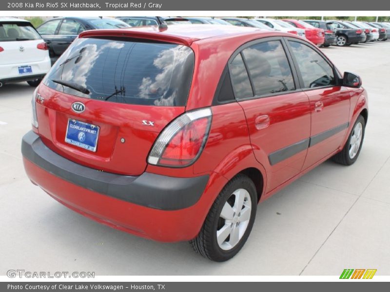 Tropical Red / Gray 2008 Kia Rio Rio5 SX Hatchback