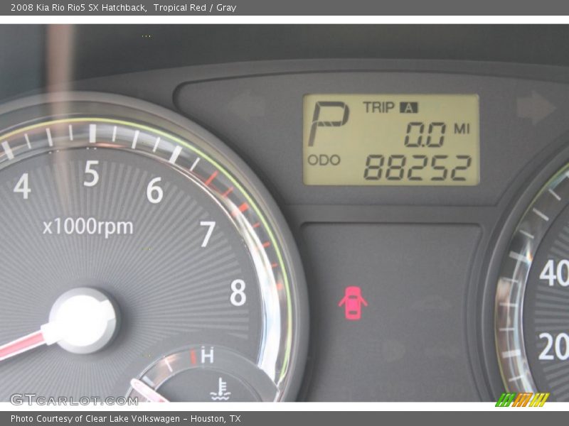 Tropical Red / Gray 2008 Kia Rio Rio5 SX Hatchback