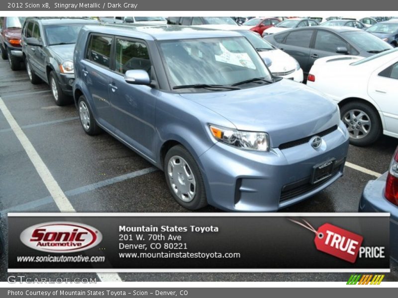 Stingray Metallic / Dark Gray 2012 Scion xB
